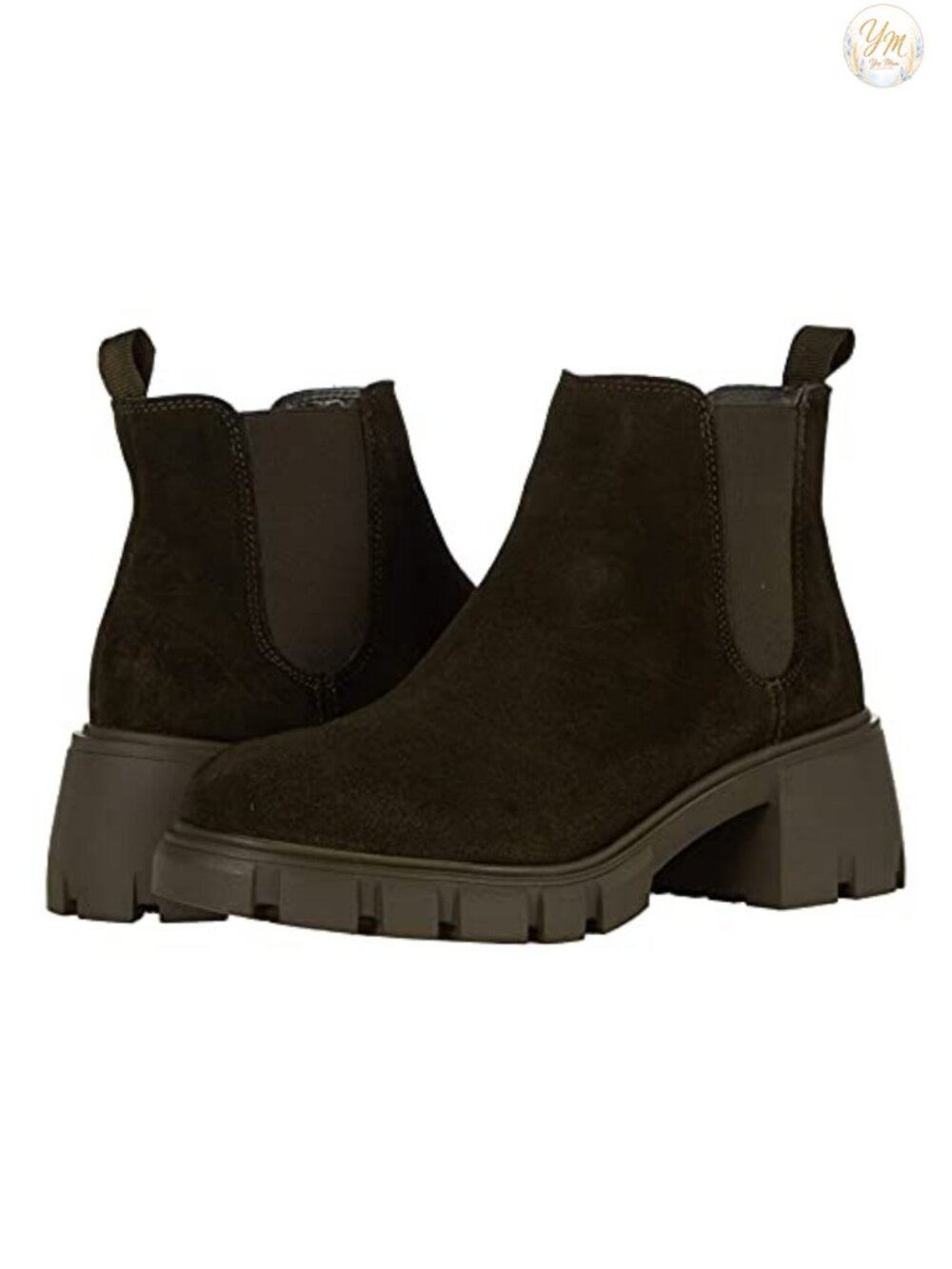 Steve Madden Howler Ankle Boots Lug Sole Pull-On Chunky Heel